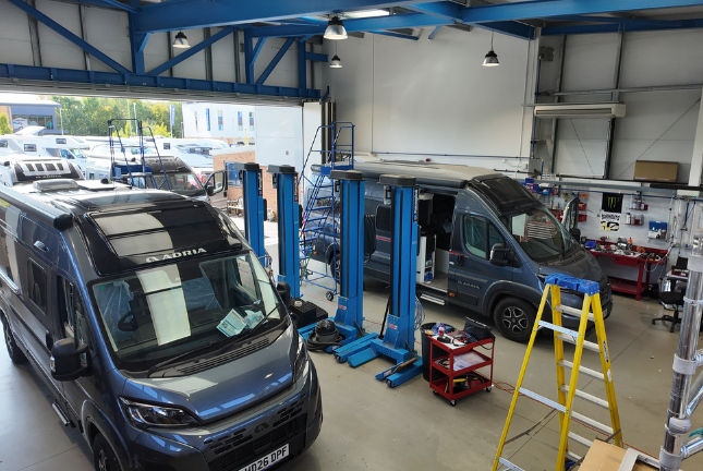 Motorhome habitation check at Abacus Motorhomes