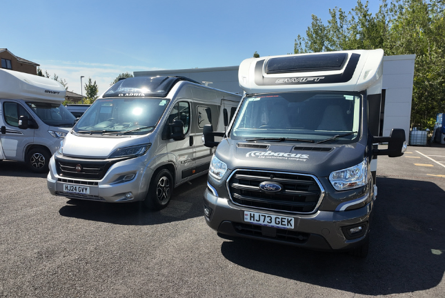 Comfortable motorhome sleeping area