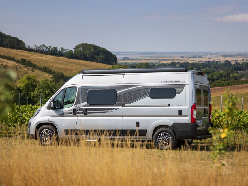 Compact campervan with a practical interior
