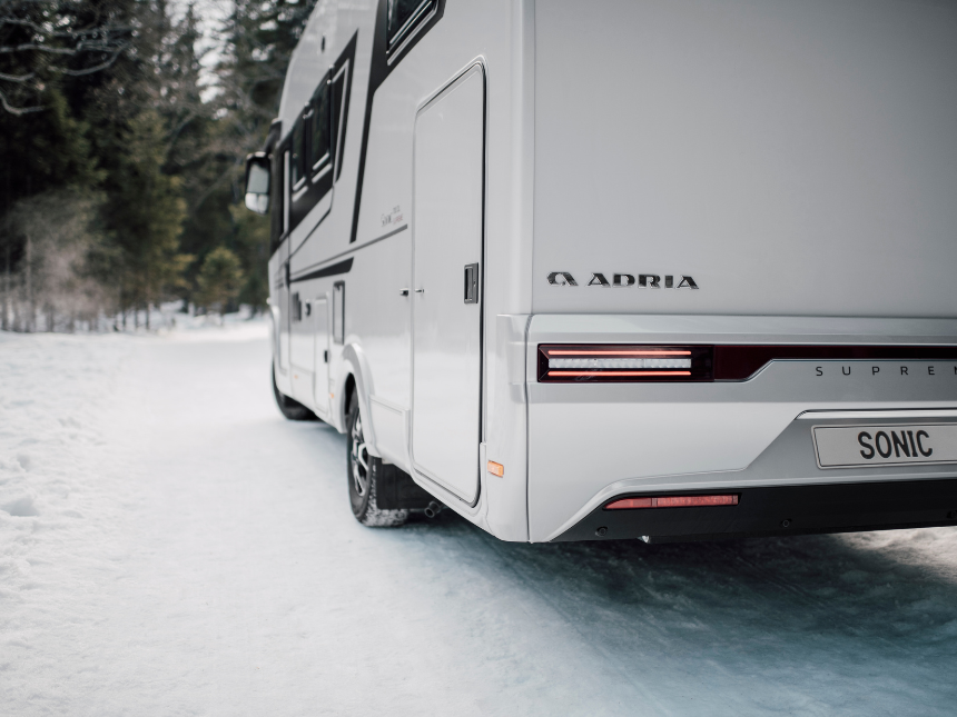Clean and prepared motorhome interior