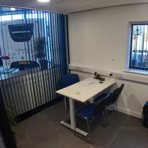 Free use of private office space whilst servicing